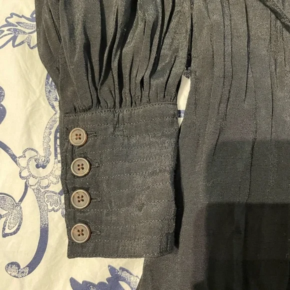 Banana Republic Black Long-Sleeve Dress - Picture 3 of 3